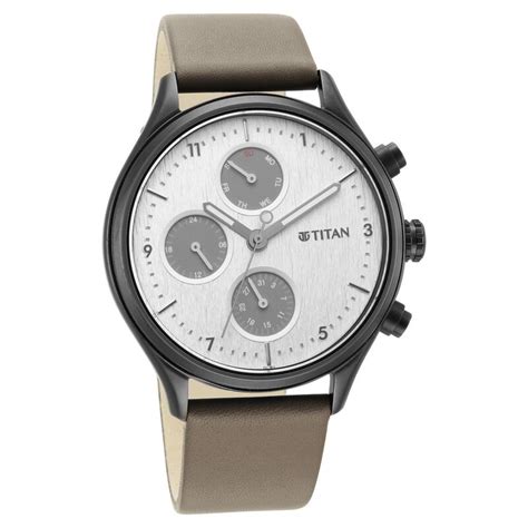 titan neo silver quartz strap